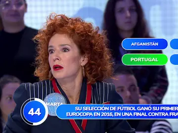 ¡Viva la chiripa! Marta Belenguer se sorprende a sí misma como experta en geografía ¡Viva la chiripa! Marta Belenguer se sorprende a sí misma como experta en geografía