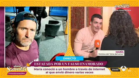María, víctima de las conocidas como 'estafas del amor': "Era muy cariñoso y yo me sentía vulnerable y sola" María, víctima de las conocidas como 'estafas del amor': "Era muy cariñoso y yo me sentía vulnerable y sola"