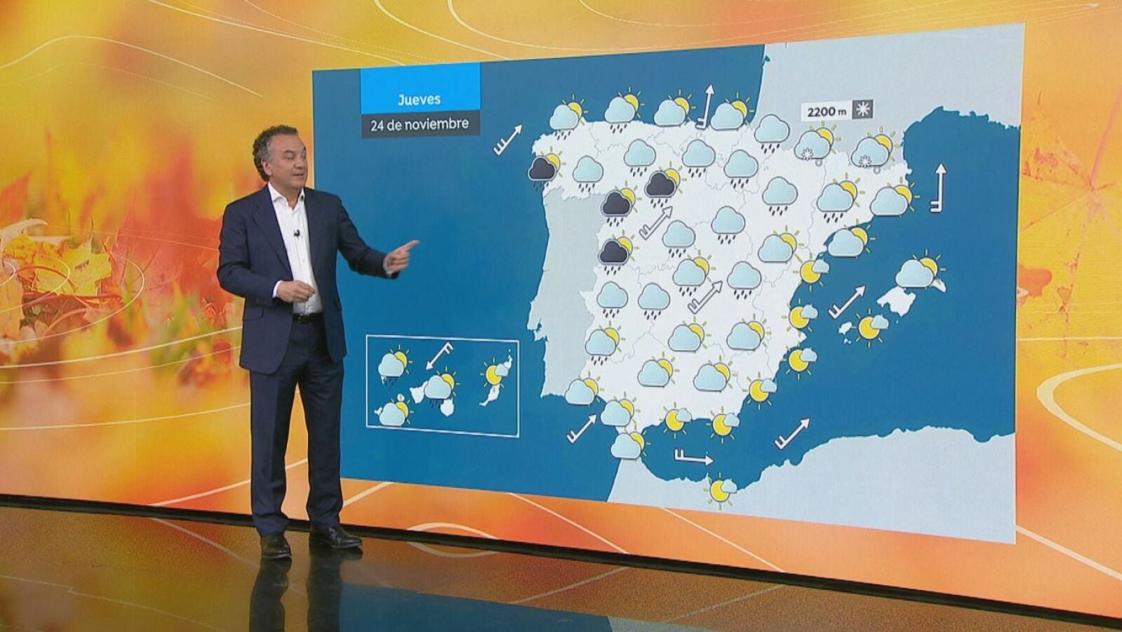 Lluvias generalizadas en la Península excepto en el área Mediterránea