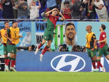 Cristiano Ronaldo celebra su gol ante Ghana