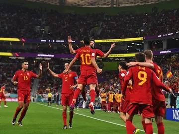 Marco Asensio y Jordi Alba celebran un gol ante Costa Rica Marco Asensio y Jordi Alba celebran un gol ante Costa Rica