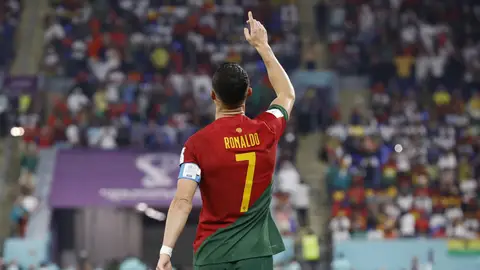 Cristiano Ronaldo celebra su histórico gol ante Ghana en el Mundial de Qatar Cristiano Ronaldo celebra su histórico gol ante Ghana en el Mundial de Qatar