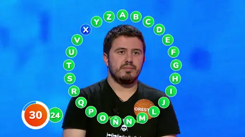 Rosco histórico de Orestes: ¡a una del bote de ‘Pasapalabra’ tras un arranque de 22 aciertos! Rosco histórico de Orestes: ¡a una del bote de ‘Pasapalabra’ tras un arranque de 22 aciertos!