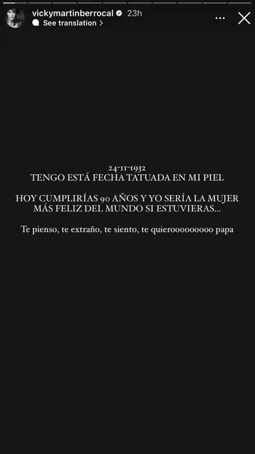 Instagram @vickymartinberrocal Instagram @vickymartinberrocal