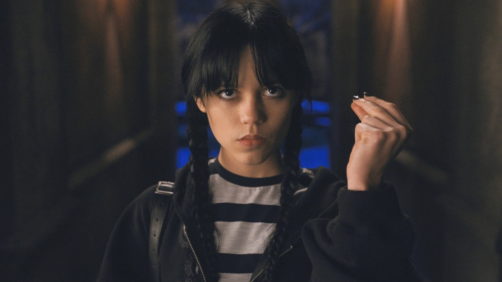 Jenna Ortega como Mi&eacute;rcoles en la serie de Netflix de la Familia Addams
