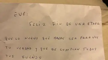 La emotiva carta de un abuelo fallecido a su nieta. La emotiva carta de un abuelo fallecido a su nieta.