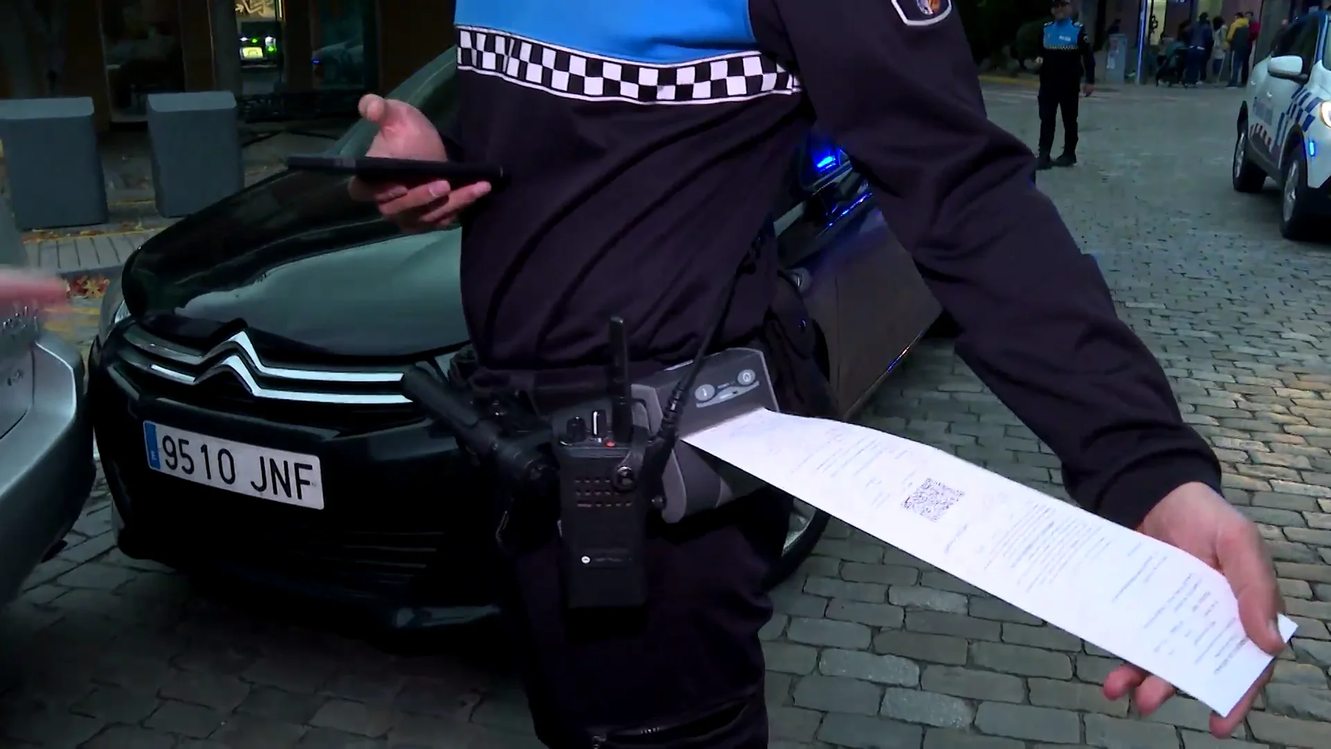 El código QR para acceder a los expedientes policiales El código QR para acceder a los expedientes policiales