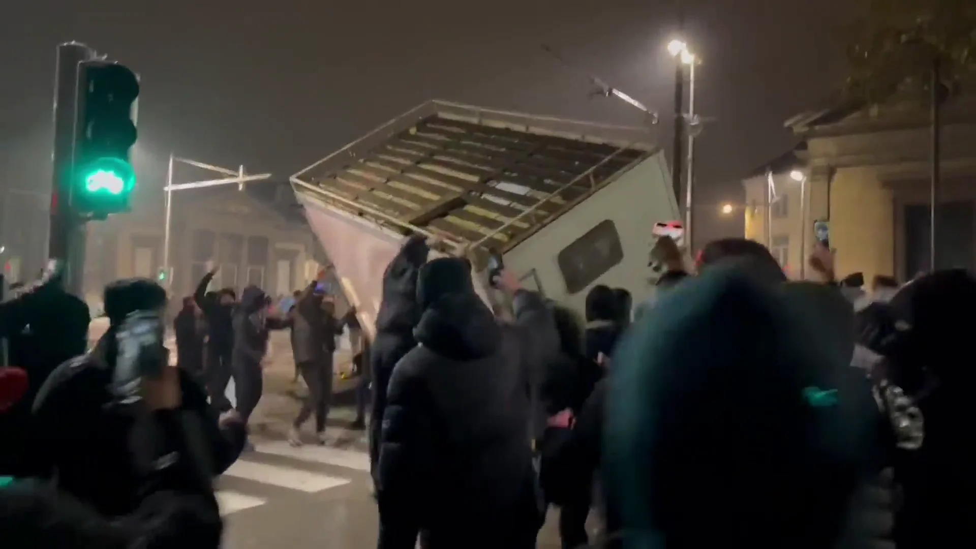 Altercados en Bruselas tras la victoria de Marruecos Qatar