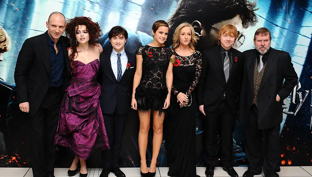 El equipo de 'Harry Potter' con J.K. Rowling