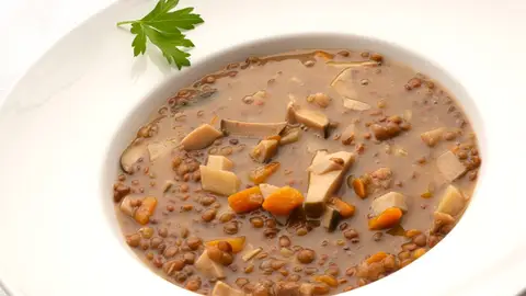 Cocina exprés de Arguiñano: lentejas con panceta y hongos Cocina exprés de Arguiñano: lentejas con panceta y hongos