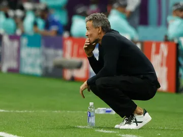 Luis Enrique, en el partido ante Alemania Luis Enrique, en el partido ante Alemania