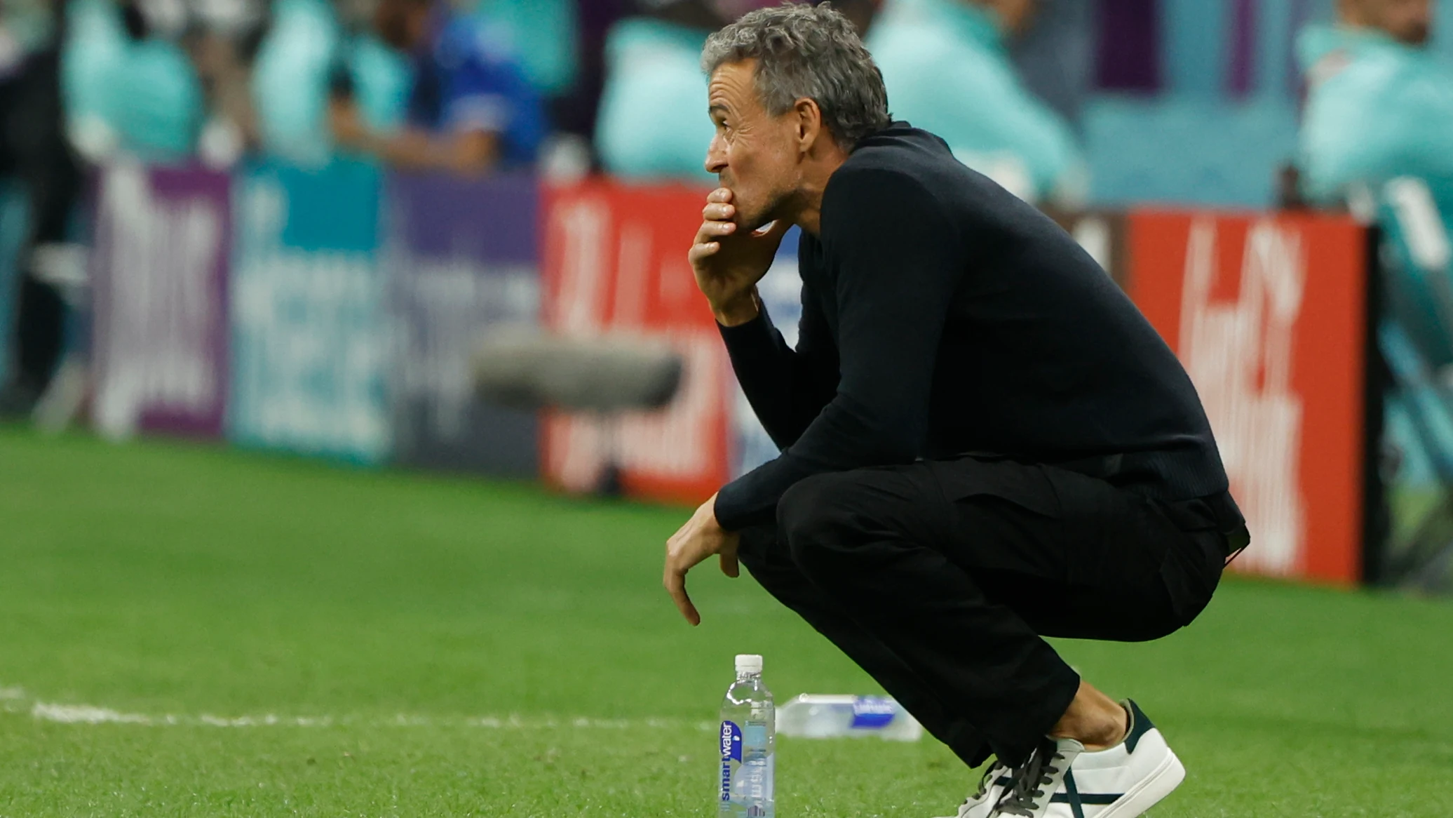 Luis Enrique, en el partido ante Alemania Luis Enrique, en el partido ante Alemania