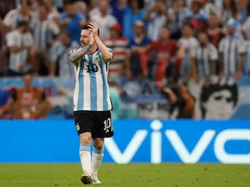 Leo Messi, en el partido ante México Leo Messi, en el partido ante México