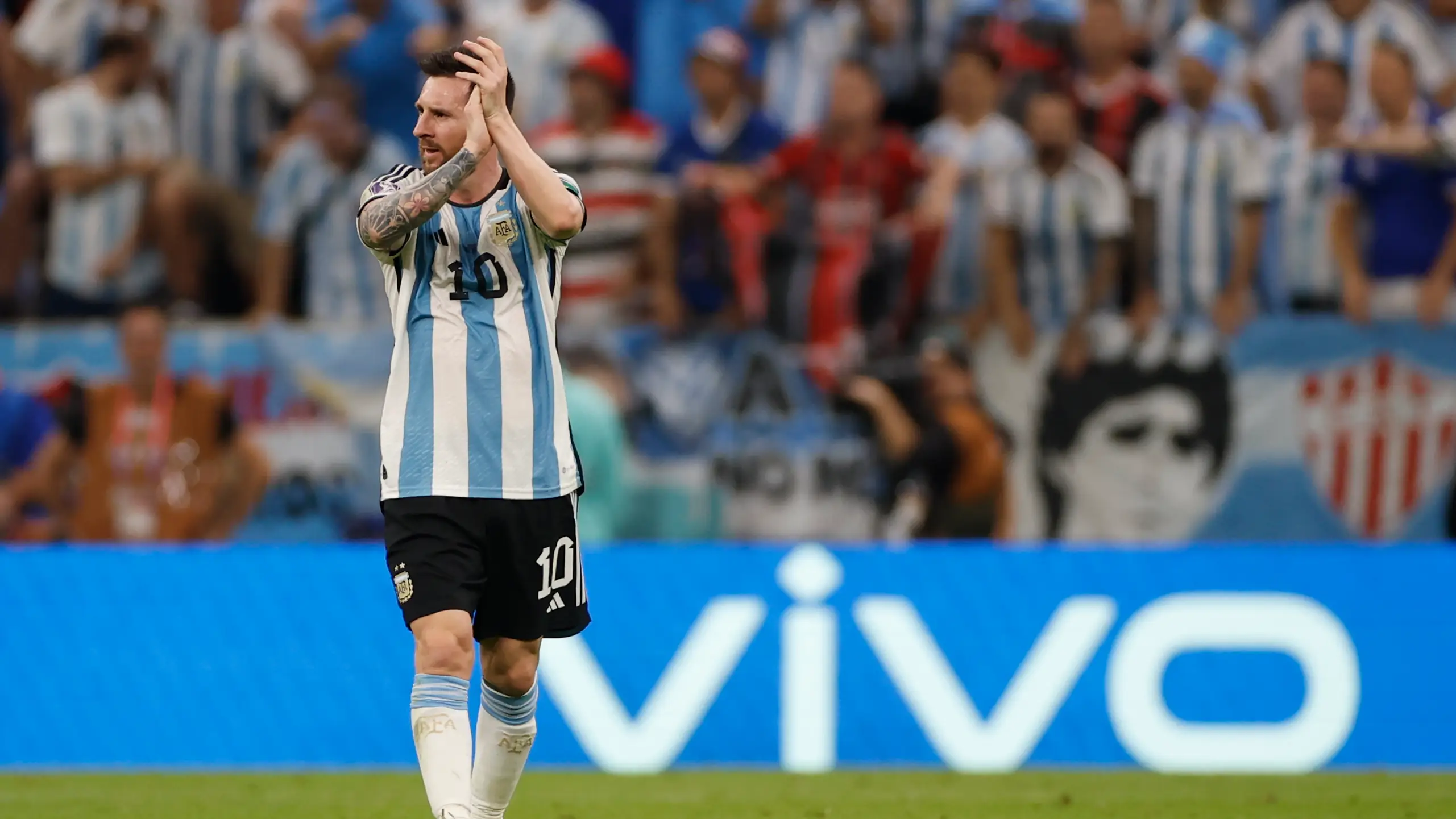 Leo Messi, en el partido ante México Leo Messi, en el partido ante México
