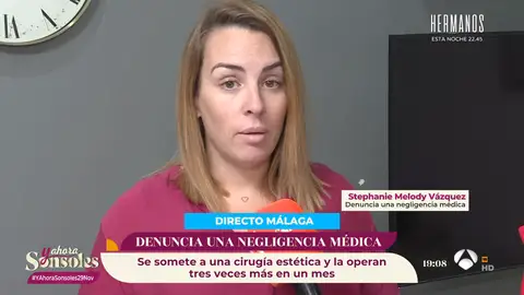 Stephanie, afectada por una presunta negligencia médica: "Lo que me han cumplido, en vez de un sueño, es una pesadilla" Stephanie, afectada por una presunta negligencia médica: "Lo que me han cumplido, en vez de un sueño, es una pesadilla"