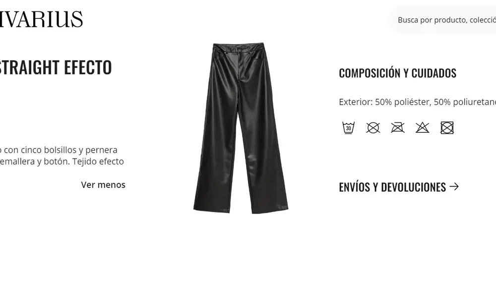 Pantalón efecto piel