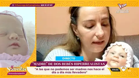 Raquel Román, madre de dos bebés reborn: "No son bebés reales, pero nos ayudan a hacer el día a día más llevadero" Raquel Román, madre de dos bebés reborn: "No son bebés reales, pero nos ayudan a hacer el día a día más llevadero"