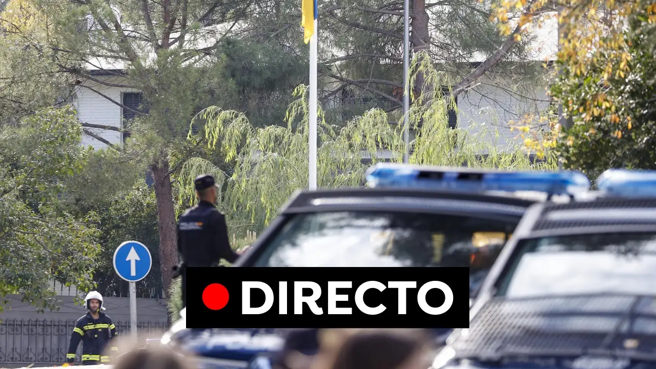 Despliegue policial en la Embajada de Ucrania tras recibir una carta bomba Despliegue policial en la Embajada de Ucrania tras recibir una carta bomba