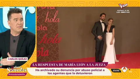 Carlos Quílez, acerca de la causa de María León: "Los agentes aseguran que fue un mal rato y requirieron atención médica" Carlos Quílez, acerca de la causa de María León: "Los agentes aseguran que fue un mal rato y requirieron atención médica"