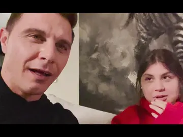 La hija de Joaquín con su padre La hija de Joaquín con su padre