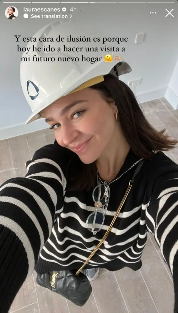 Laura Escanes visita su nueva casa