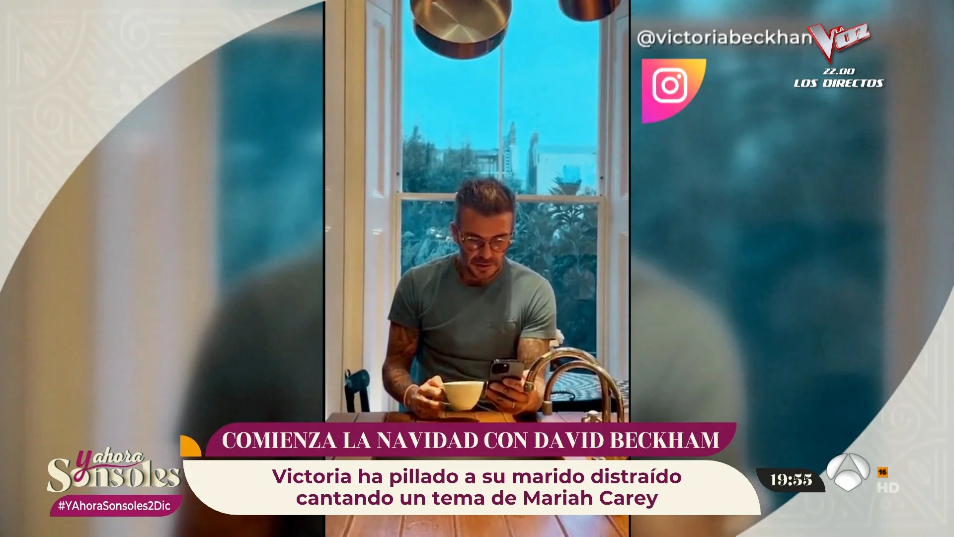 David Beckham se transforma en Mariah Carey y clava el himno navide&ntilde;o por excelencia