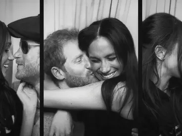 El príncipe Harry de Inglaterra y Meghan Markle en su documental El príncipe Harry de Inglaterra y Meghan Markle en su documental