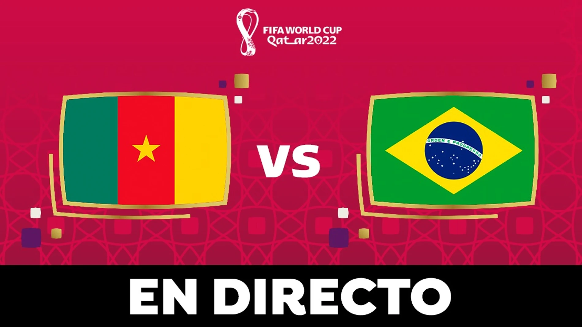 Camerún - Brasil: Partido de de del Mundial de Qatar hoy, en