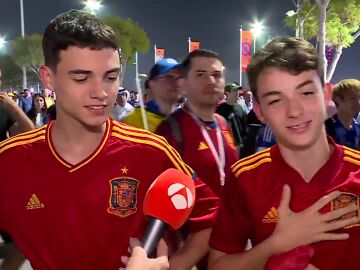 Aficionados españoles en el Mundial de Qatar