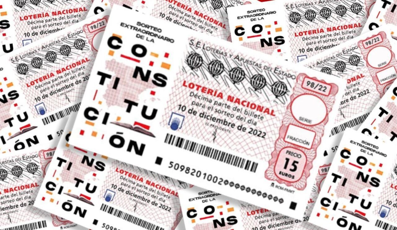 Lista de premios de la Lotería Nacional en el Sorteo Extraordinario de la Constitución del 10 de diciembre