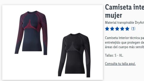 Camiseta interior técnica