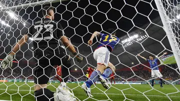 Tanaka celebra el segundo gol ante España Tanaka celebra el segundo gol ante España