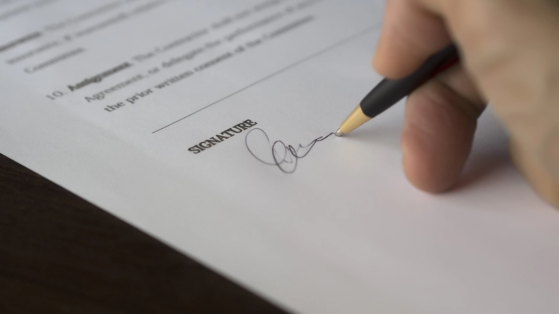 Firma de contrato Firma de contrato