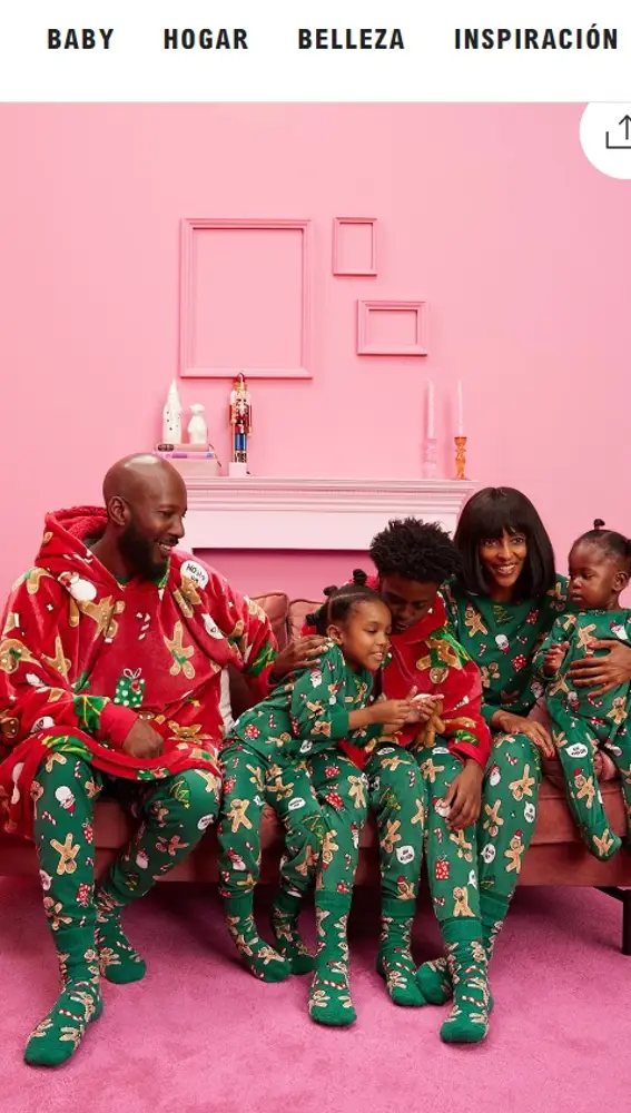 Pijamas navideños de Lefties, H&M y para toda la familia