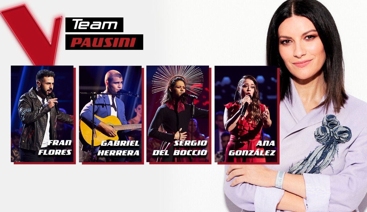 Tú eliges a un semifinalista del equipo de Laura Pausini: Sergio del Boccio, Gabriel Herrera, Fran Flores o Ana González