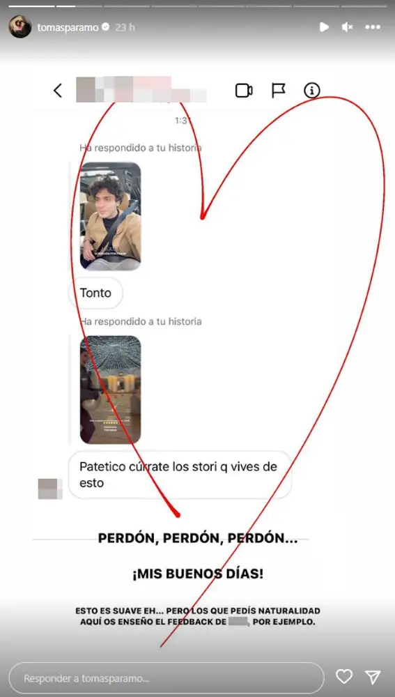 Captura Instagram Tomás Páramo