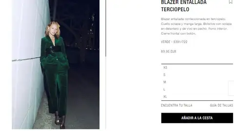 Traje de terciopelo verde Traje de terciopelo verde
