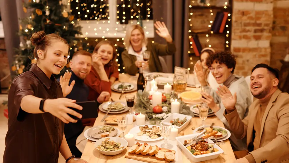 Comida de Navidad en familia