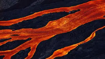Lava del volcán Mauna Loa
