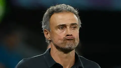 Luis Enrique, decepcionado tras la eliminación de España Luis Enrique, decepcionado tras la eliminación de España