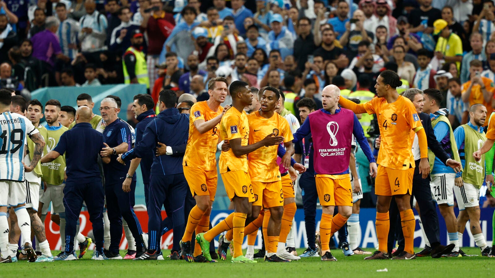 La FIFA abre expediente a Argentina y Países Bajos tras el polémico partido de cuartos de final