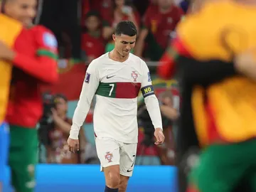 Cristiano se marcha desolado del terreno de juego tras caer eliminado ante Marruecos Cristiano se marcha desolado del terreno de juego tras caer eliminado ante Marruecos