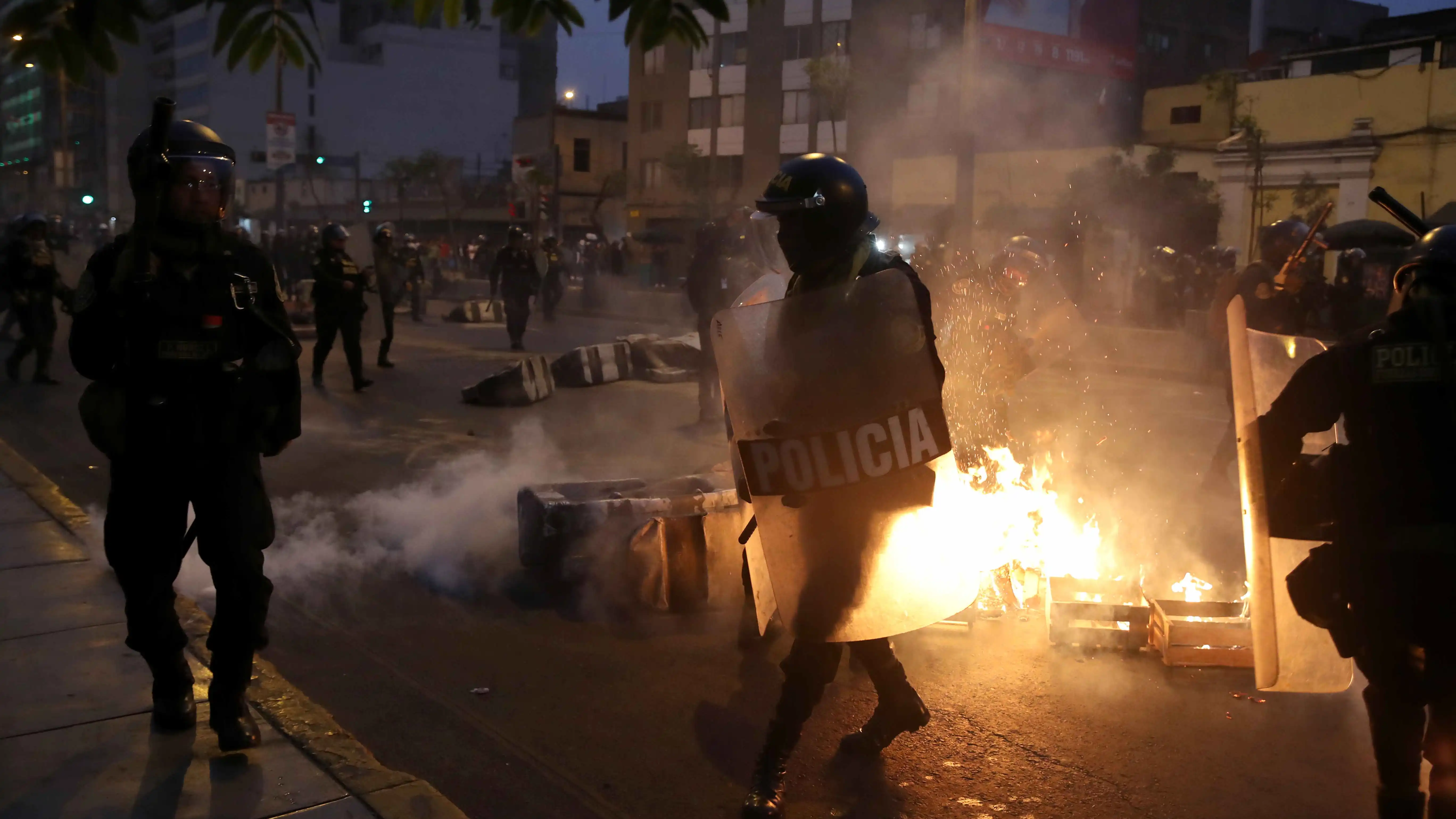 Imagen de protestas en Perú Imagen de protestas en Perú