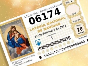 Número 06174 de la Lotería de Navidad 2022