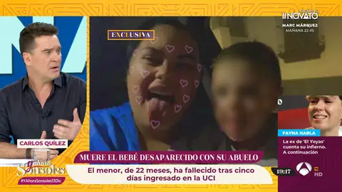 Fallece el bebé desaparecido con su abuelo Fallece el bebé desaparecido con su abuelo