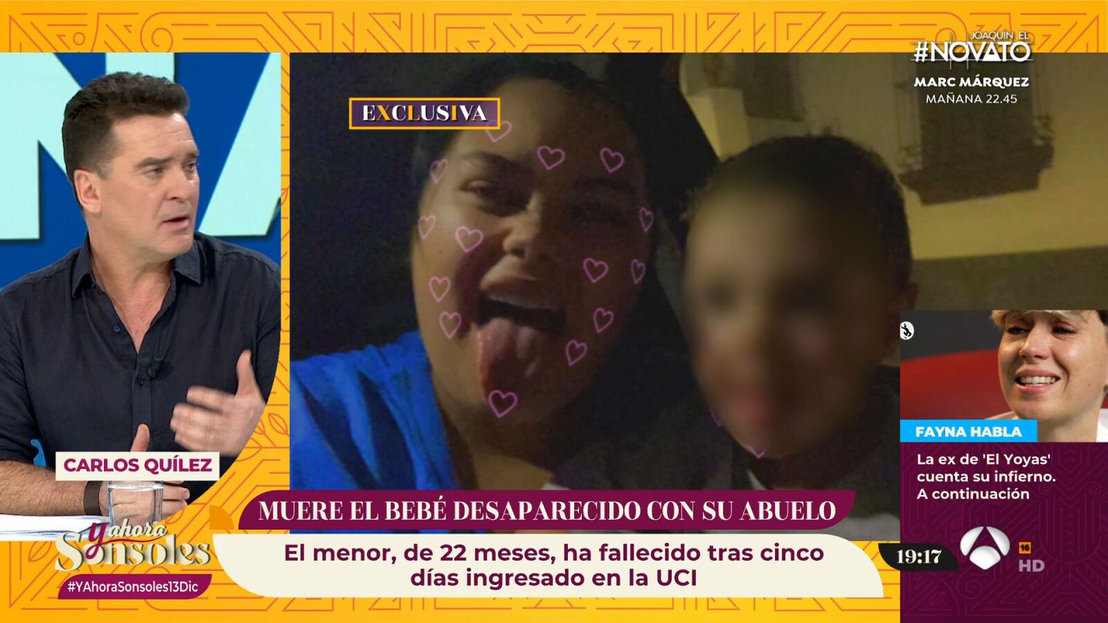 Carlos Quílez, sobre el resultado de la autopsia del bebé: 