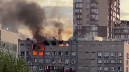 bombardeo drones Kiev