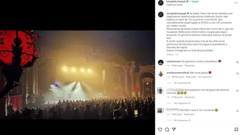 El mensaje de Amaia Montero a 'La Oreja de Van Gogh' El mensaje de Amaia Montero a 'La Oreja de Van Gogh'