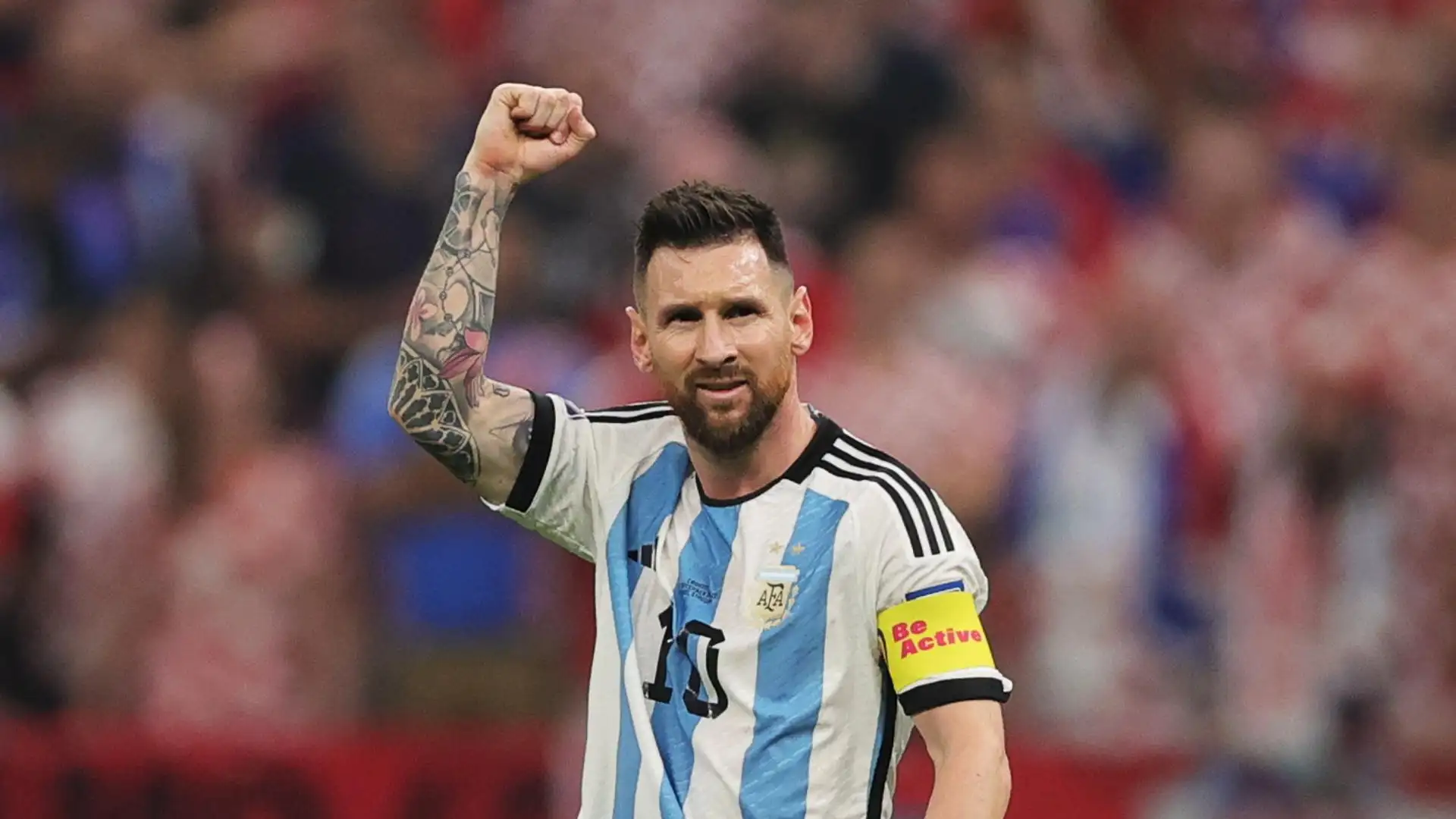 Messi, en el partido contra Croacia Messi, en el partido contra Croacia
