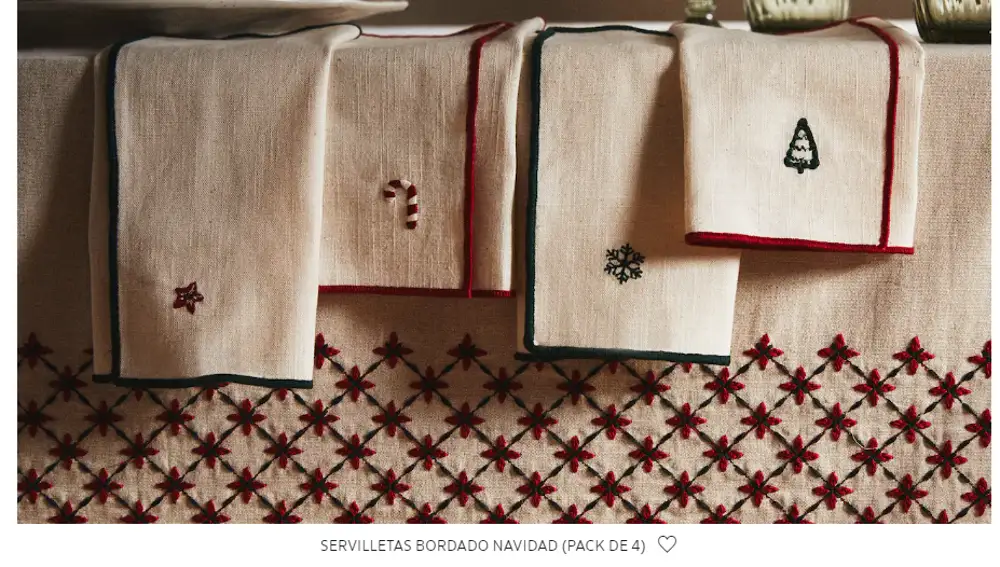 Servilletas con motivos navideños